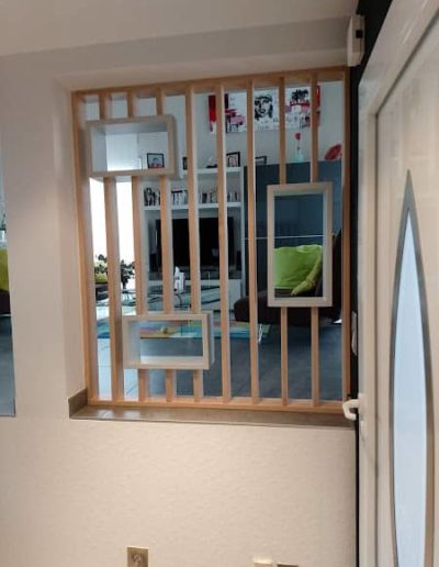 Visuel de l'entrée aménagée